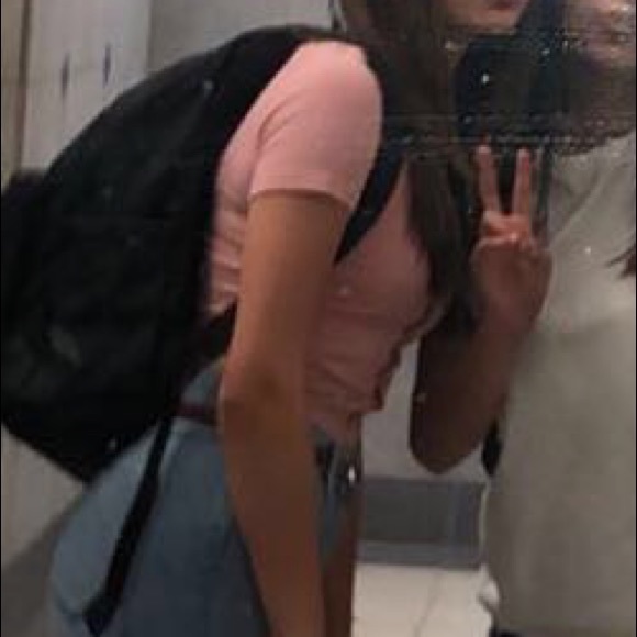 H&M Pink Fitted Crop Top With Buttons - Picture 4 of 4